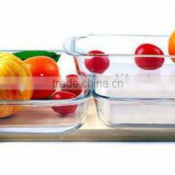 High quality glass food portable container storage