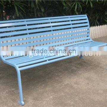 6 feet long outdoor bench seat with back metal garden bench