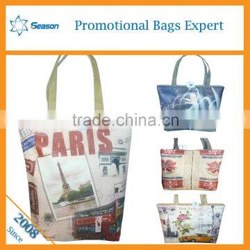 Canvas Shoulder Bag for Vacation /Wholesale Canvas Cosmetic Bag photo-2