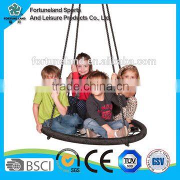 Children's Garden Swing Chair, Black