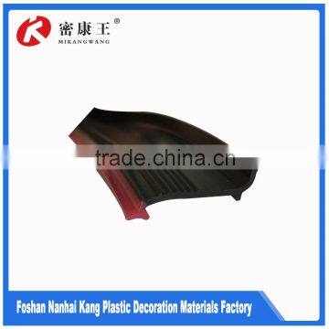 Black cast acrylic sheet door sealing