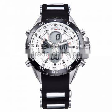 WEIDE New Waterproof Military Watch Fashion Watch Company Rubber Bracet Diver Waterproof LCD Silicone Watch Manufacture photo-2