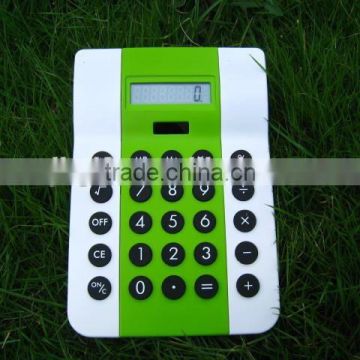 2016 hot sale dual power solar panel gift big size desktop calculator