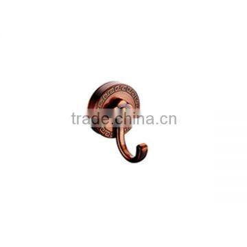 Red ancient alloy quality metal chinese aluminum bath single clothes hanging hook