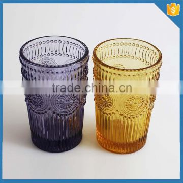 Coloured drinking glass cup for Restaurant supply