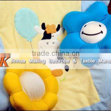 Elegant Patterns of Cartoon Animal Embroidered Kids Coral Fleece Baby & Infant Blanket photo-6