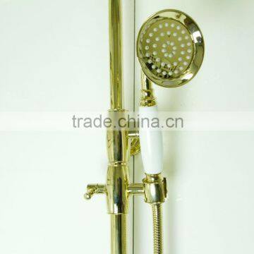 Professional Modern Style Water Saving Antique Brass Rain Bath Shower Head Set