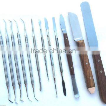 DENTAL LABORATORY TECHNICIAN KIT P.K THOMAS WAX CARVING PLASTER KNIFE SPATULA