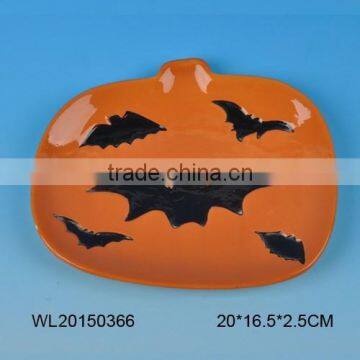 Halloween ceramic bat in bat painting