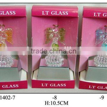 Hand Blown Glass Angel Sets With LED Light photo-4