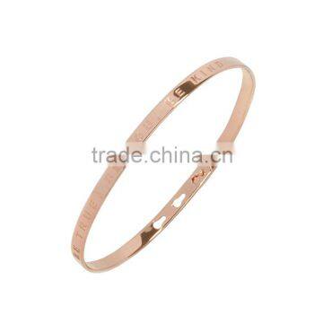 Memories Bangles With Customize Design Word 'BE TRUE, BE YOU, BE KIND' With 4mm/7mm Width photo-2