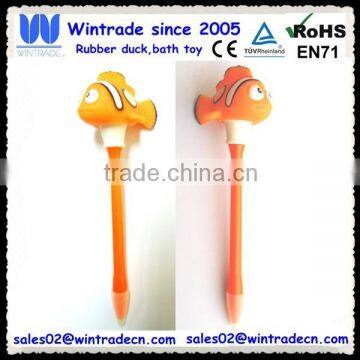 PVC Orange Clown Fish Pen/Novelty Fish Shape Led Pen