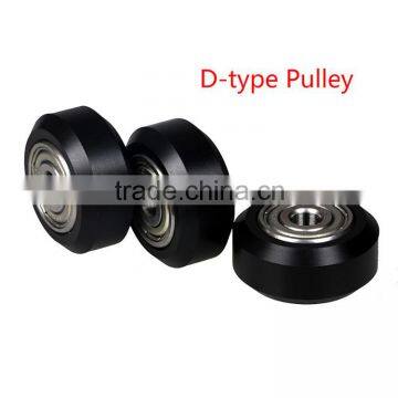 Createbot D-type Pulley Openbuilds Small Plastic Wheel with 625ZZ Bearings Passive Round Pulley Print 3D