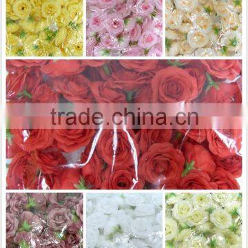 Silk Flowers Wedding Decoration Artificial Mini Rose Head photo-3