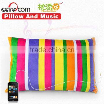 Ipod MP3 music pillow with passive speakers for iphone & ipad