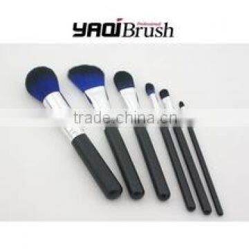 6 pcs nylon hair makeup brush ; professional makeup brush set;professinal makeup kit