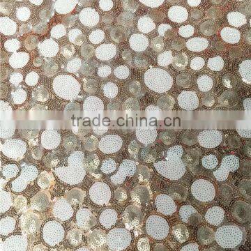 Colorful Circles Embroidery Dots Sequins Fabric photo-4