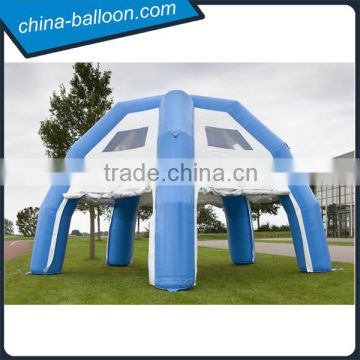 Customized Giant inflatable Spider tent bubble Blauw Wit