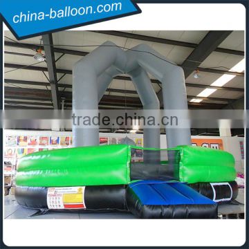 Customized green color wrecking ball inflatables/ inflatable extreme game for sale