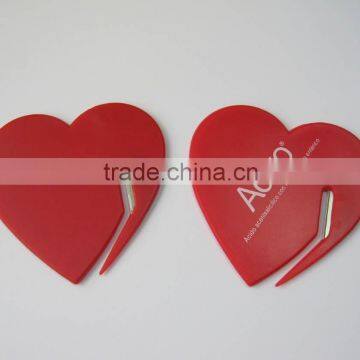 heart shape letter opener