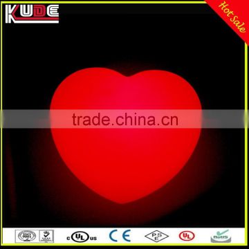 Wedding Decorative Lamp Red Heart Shape Flashing LED Night Light With MultiColor Changing