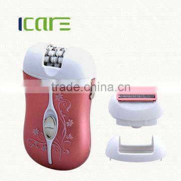 Rechargeable 2 in 1 lady epilator set with 2 speeds for choice/lady shaver