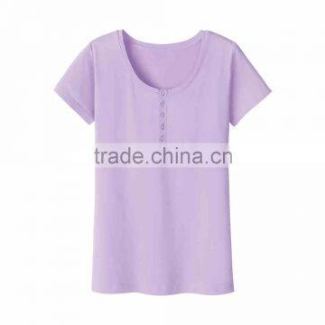 Manufacturer China Women's Clothing Cotton Bluk t- Shirt Made in China photo-4