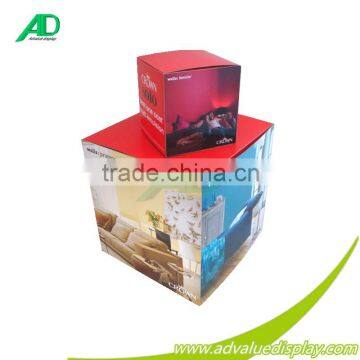 Promotional folding corrugated paper cardboard counter top display boxes                        
                                                Quality Choice