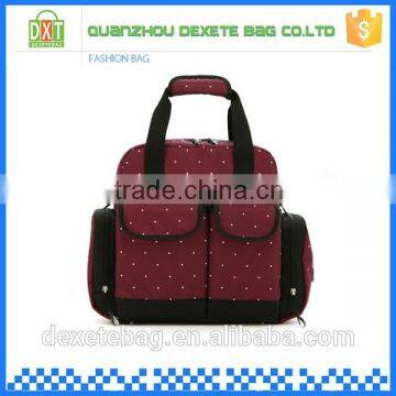 Polyester Backpack Dark Red Baby Boy Diaper Bag photo-1