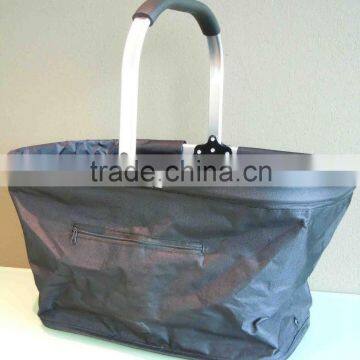 Folding shopping basket, picnic basket, portable folding basket