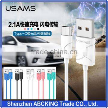 Original USAMS U-gee Series USB Type-C Data Sync Charging Cable For Nokia N1 / LeTV / Macbook / Pro Type-C