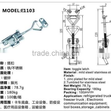 Stainless steel adjustable toggle draw latch,Spring Claw Toggle Latch,Metal clamp toggle latch