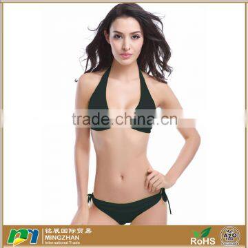 Women's Simply Style Plain Color Spandex Nylon micro Bikini set wholesale online