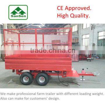 Agriculture trailer hydraulic dump trailer ; ATV Trailer