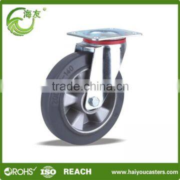 china supplier products black rubber small rigid caster wheels