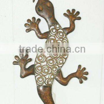 Decorative gecko Metal wall decor