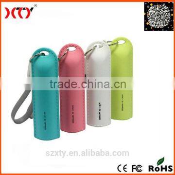 Mini Leather Power Bank Smart Mobile Power Bank 2600mah