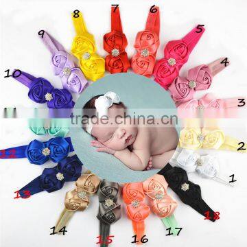 New Hot Sale!! Head Band With 3 Satin Flowers for Hair Accessories photo-2