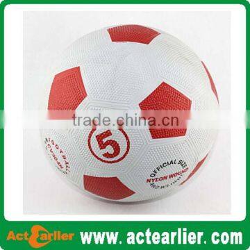 size 4 rubber soccer ball
