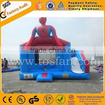 inflatable spiderman jumper/castle/bounce house with slide A3106
