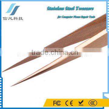 BST-16C Highly Precise Stainless Steel Tweezers for Computer Mobile Repair Tools
