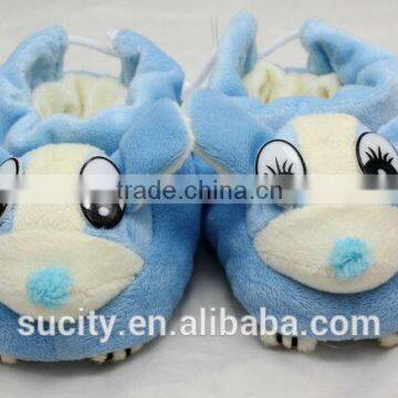 Wool Feel Fabric Newborn Baby Moccasin Shoe Pattern in Animal Shape