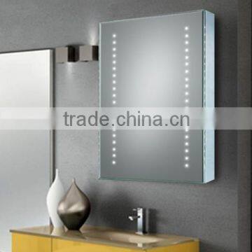 Recessible LED bathroom cabinet with shaver socket