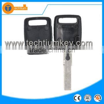 Key Case Cover With Chip Groove and Logo Transponder Key for Audi A4 A3 A6 TT Q5 Q7
