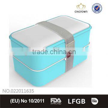 White Lid Bento Food Box, Eco-friendly, FDA Approved, Microwave & dishwasher safe