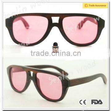 Top Selling Aluminium Wood Sunglasses Layers Wood With Comfortable Adjustable Rubber End