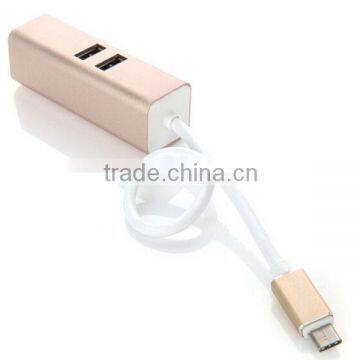 Aluminum USB-C Type C USB 3.1 High Speed 4 Port HUB Adapter For MacBook Nokia N1 photo-2