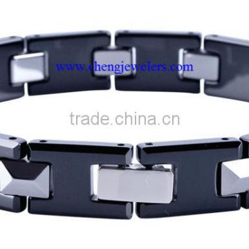 black mens ceramic bracelet jewelers