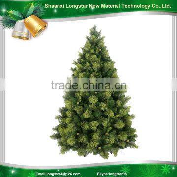 Deep Green Mixed PE & Pvc Artificial Christmas Trees