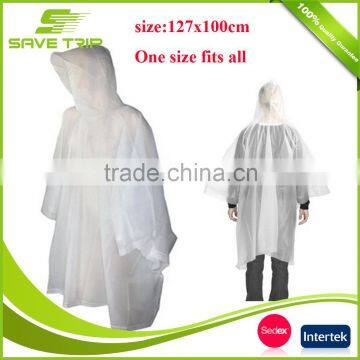 China Made One Size Fits ALL Professional Disposable Poncho